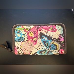 Thirty-One Butterfly Fabric Wallet